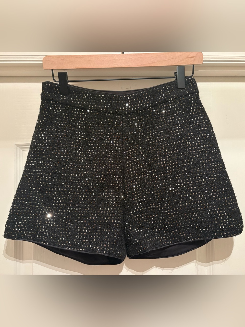 Women’s Cider sequin side zip shorts size S